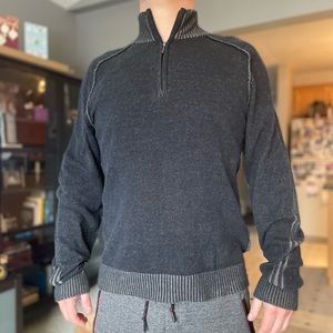 Mockneck Quarter-Zip Sweater